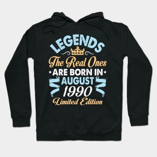 Legends The Real Ones Are Born In August 1980 Happy Birthday 40 Years Old Limited Edition Hoodie